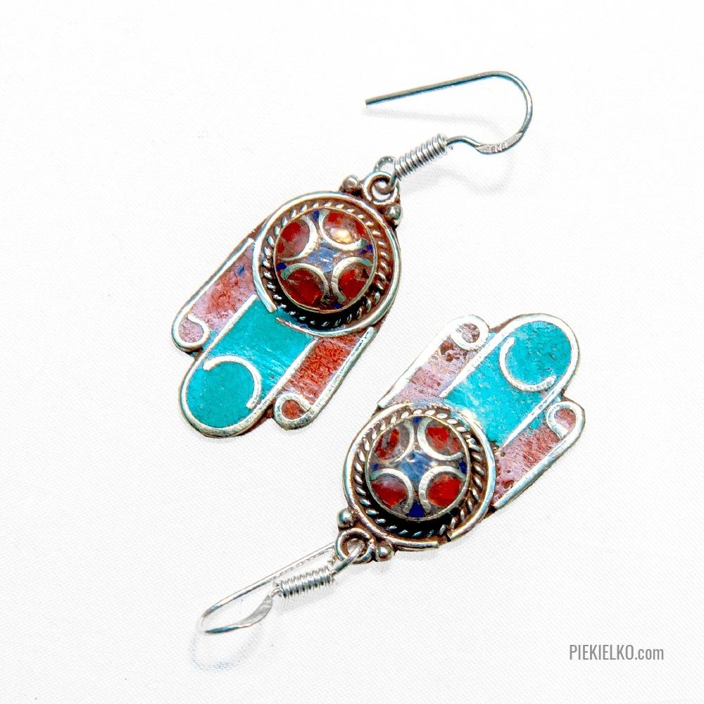Hamsa earrings - piekielko.com