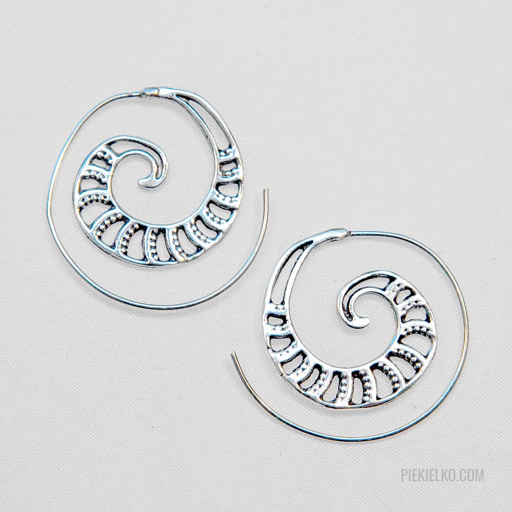 Kolczyki spiralne - piekielko.com