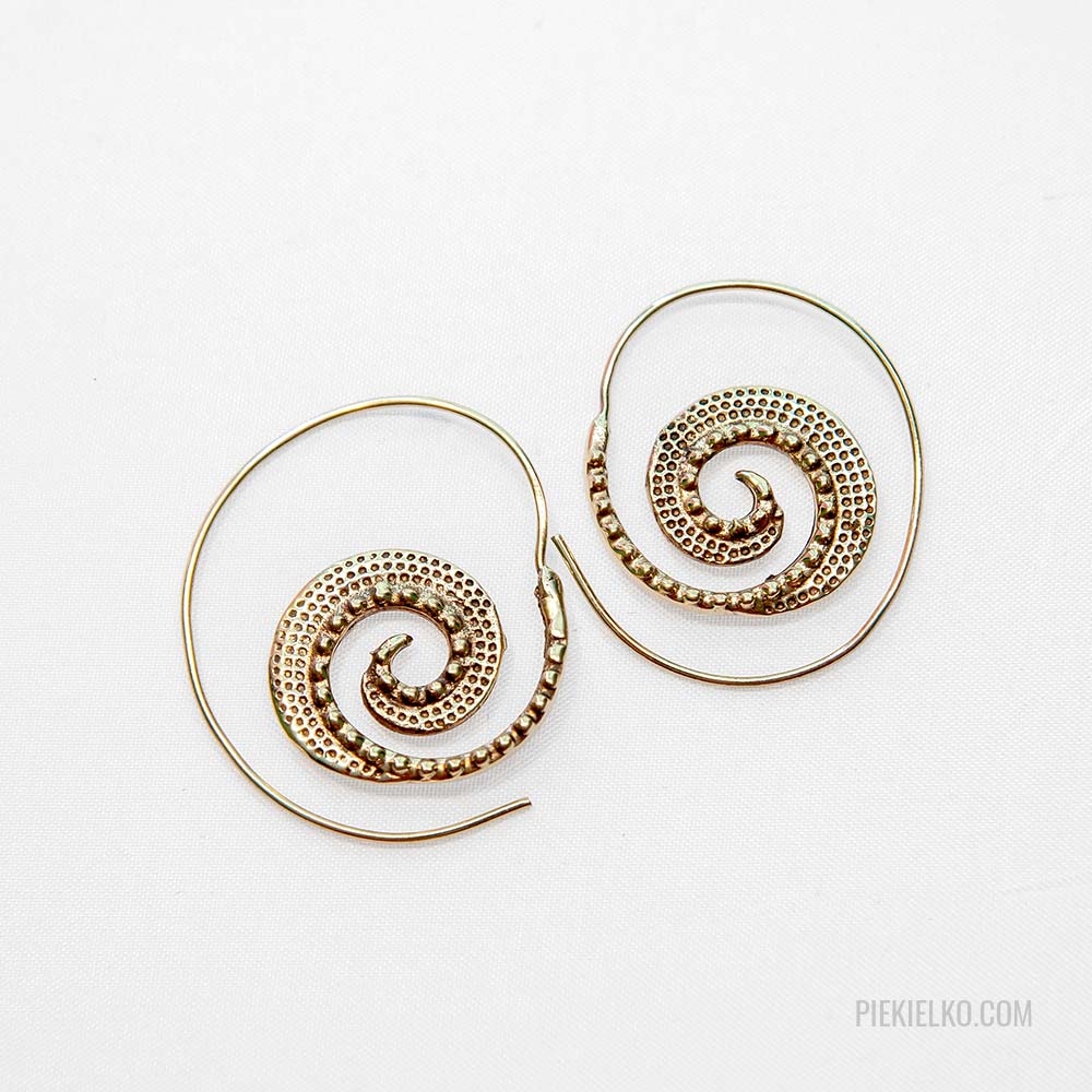 Spiral earrings - piekielko.com