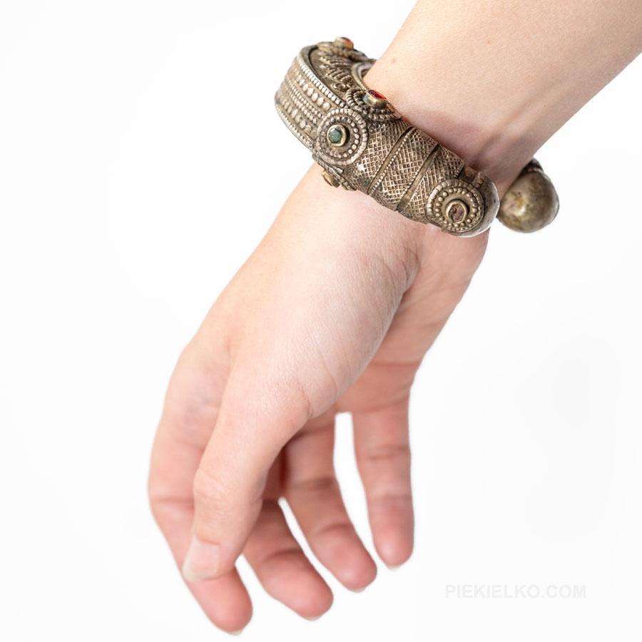 Afgańska bransoleta etniczna Vintage - piekielko.com