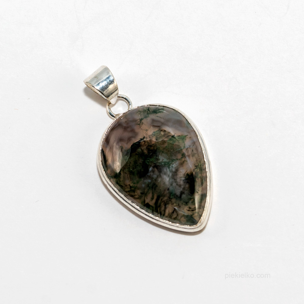 Moss agate pendant - piekielko.com