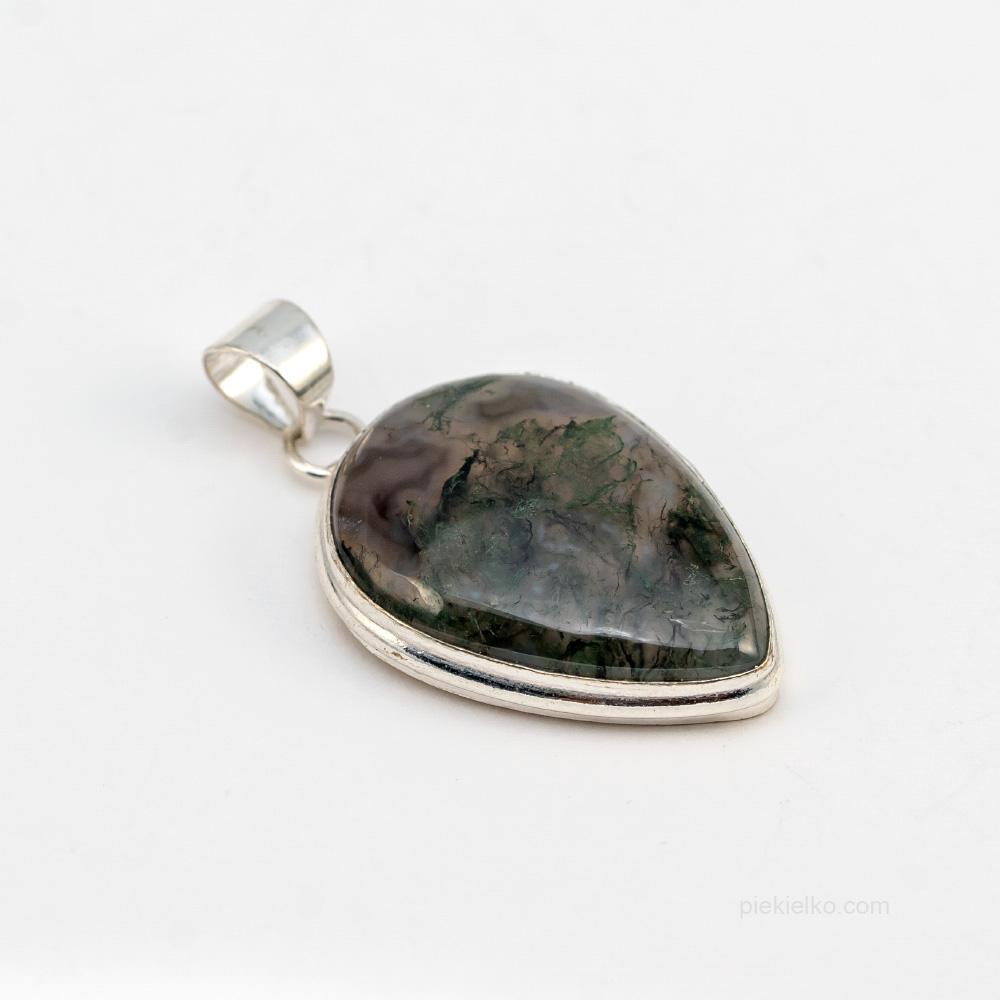 Moss agate pendant - piekielko.com