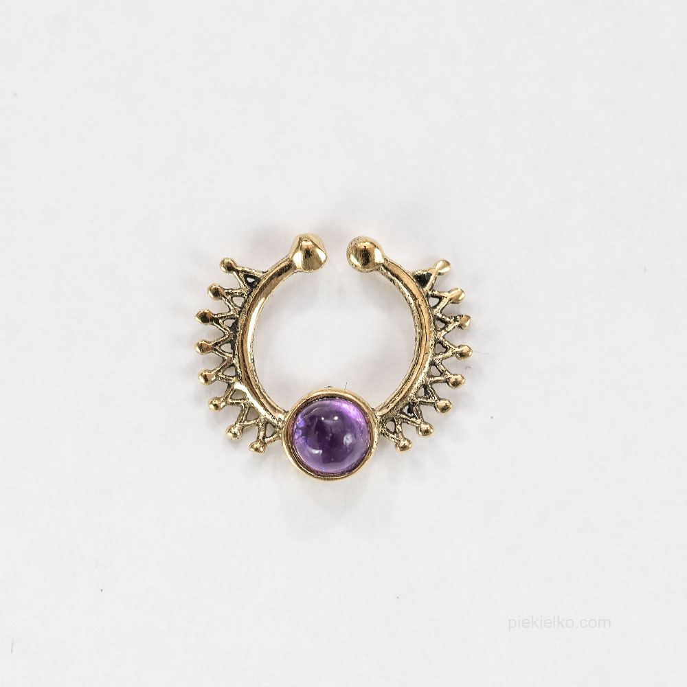 Septum mandala z ametystem - piekielko.com