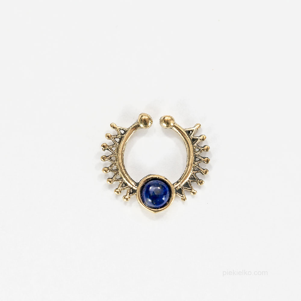 Septum z mandalą i lapis lazuli - piekielko.com