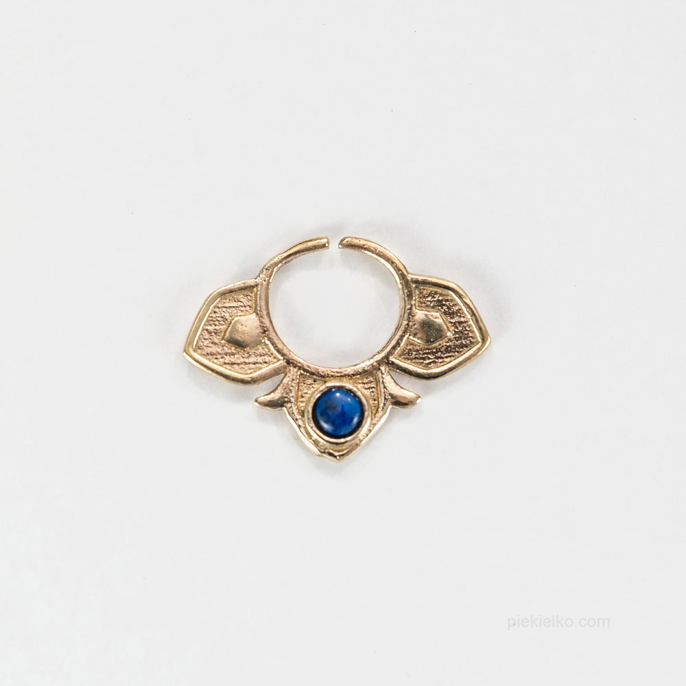 Elegancki septum z lapis lazuli - piekielko.com