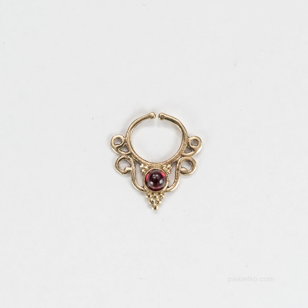 Septum mandala z granatem - piekielko.com