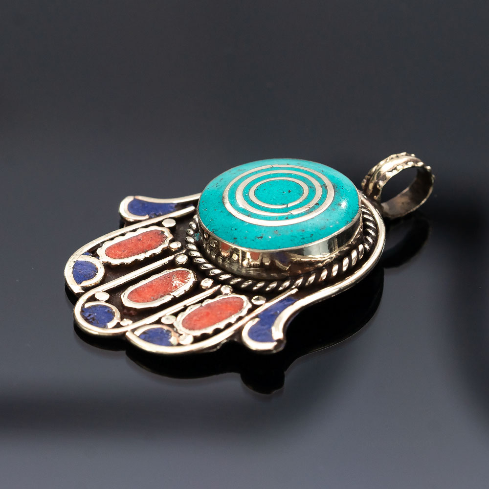 Tybetańska zawieszka hamsa – ochronna dłoń - piekielko.com