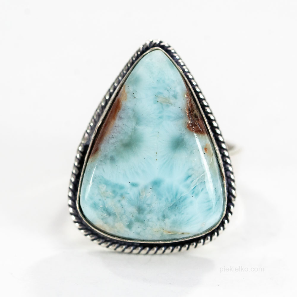 Elegance in blue – larimar ring - piekielko.com