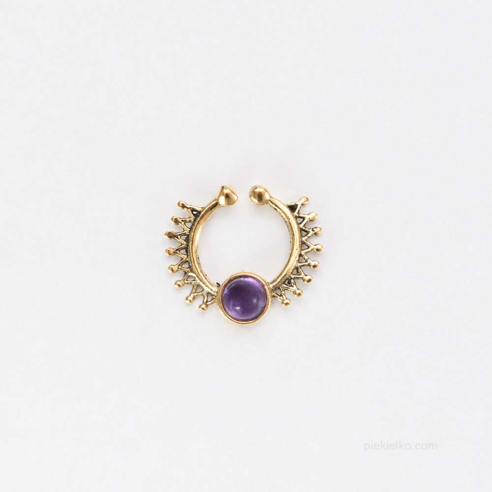 Septum mandala z ametystem - piekielko.com