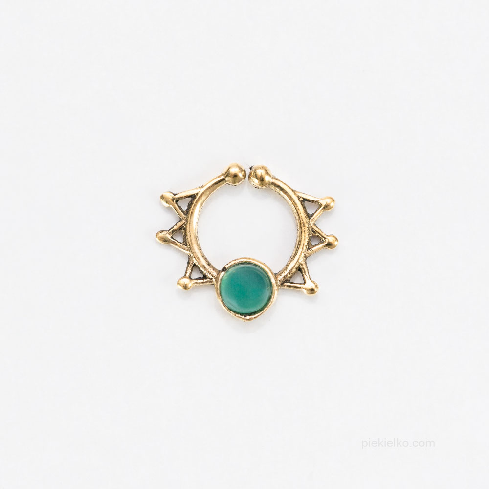 Septum mandala z agatem - piekielko.com