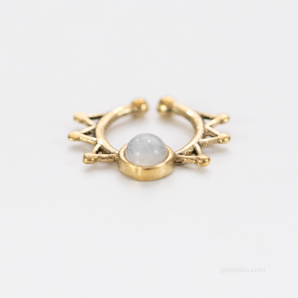 Indian septum with moonstone - piekielko.com