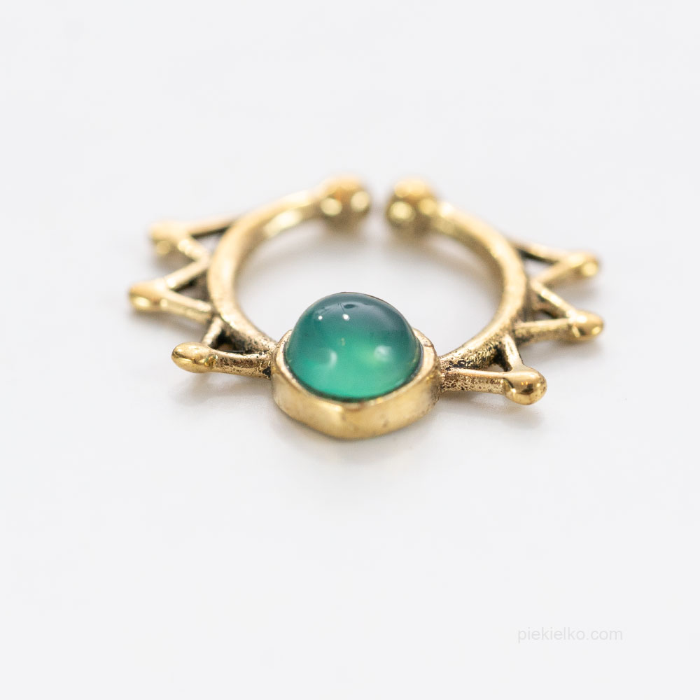 Septum mandala z agatem - piekielko.com