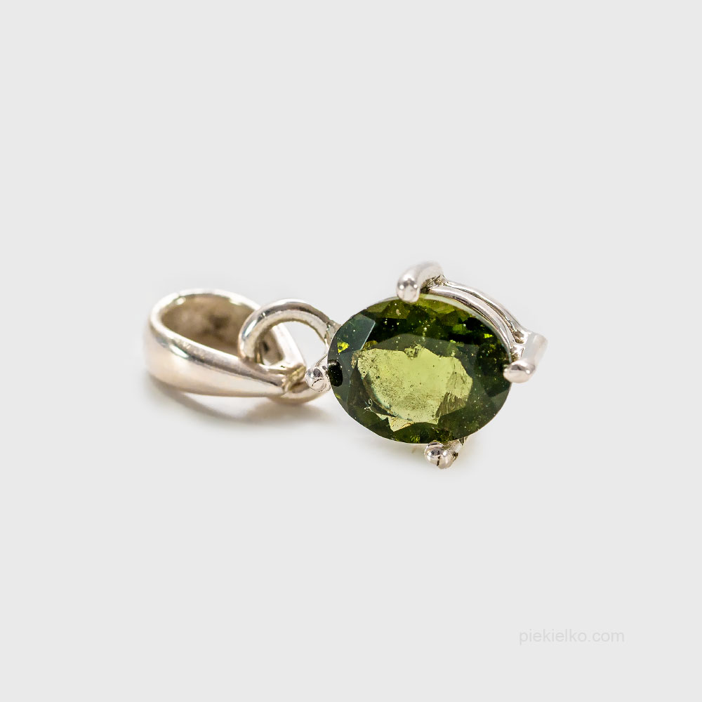 Silver Pendant with Moldavite - piekielko.com