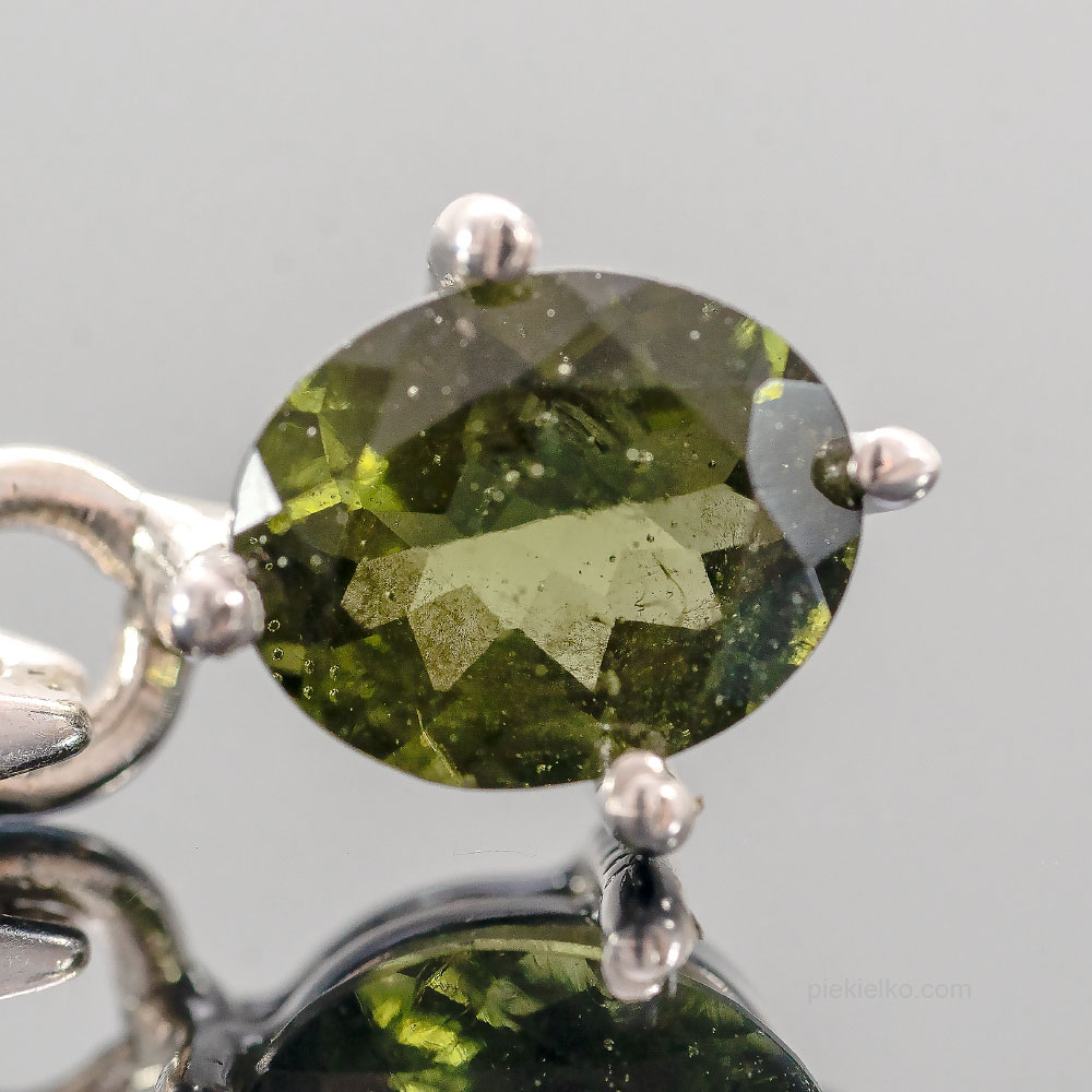 Silver Pendant with Moldavite - piekielko.com