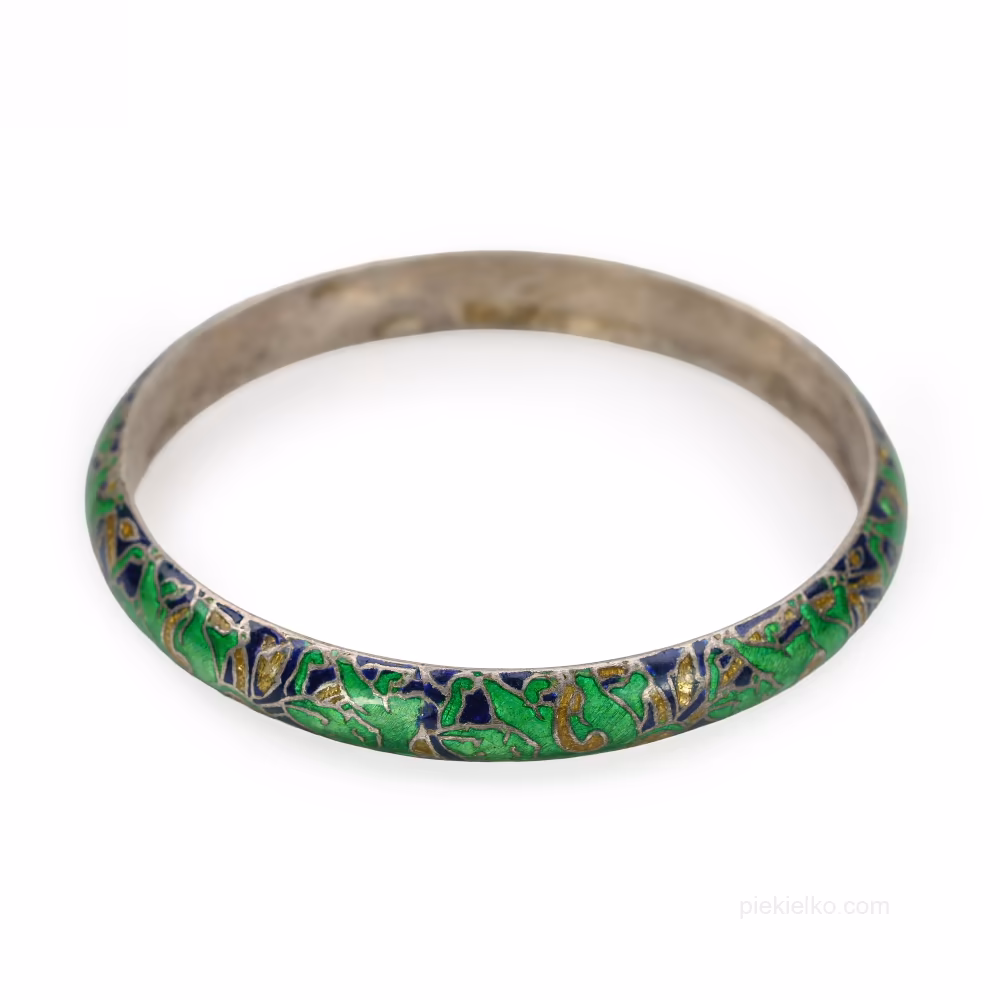 Green Multan Silver Bracelet