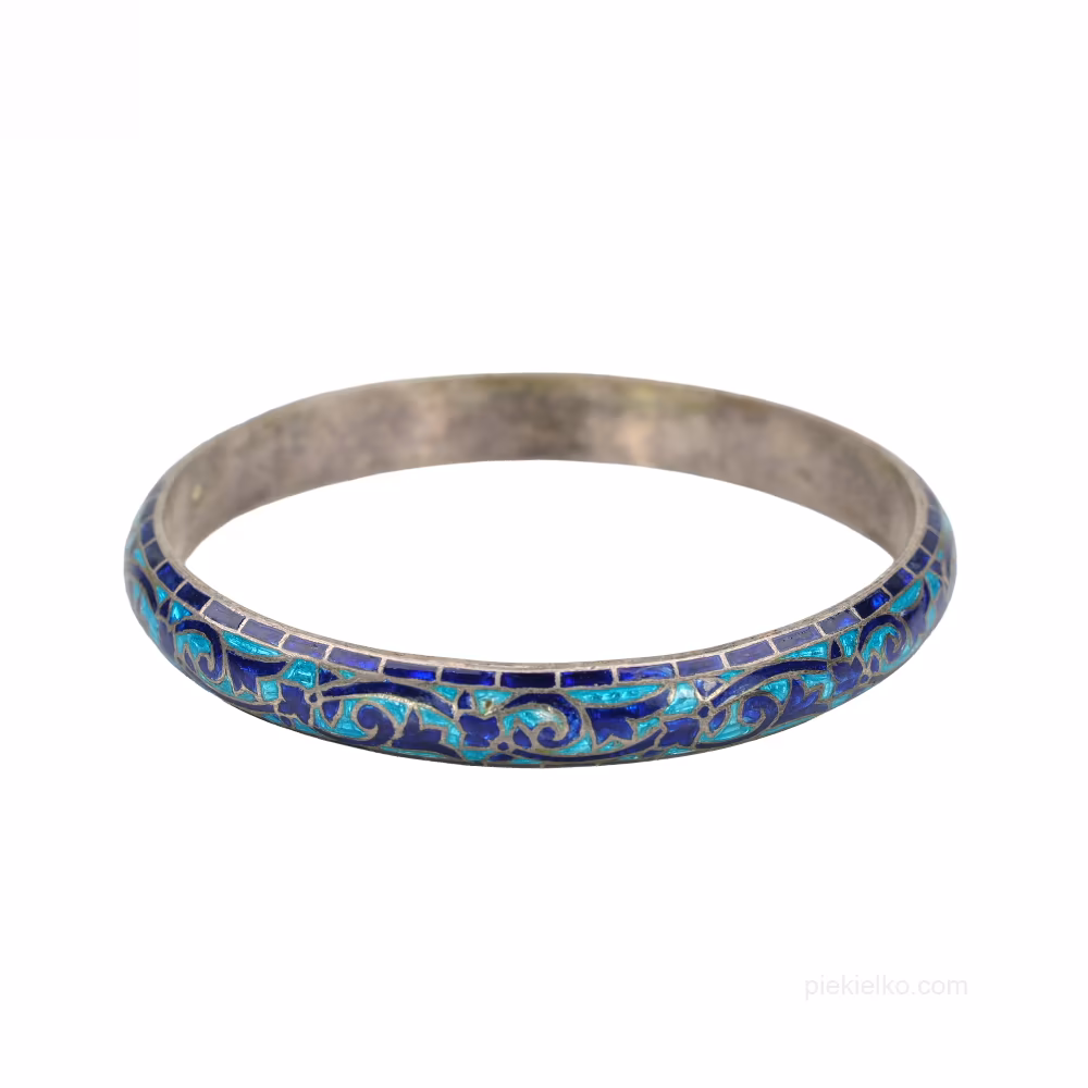 Multan Cobalt Silver Bracelet