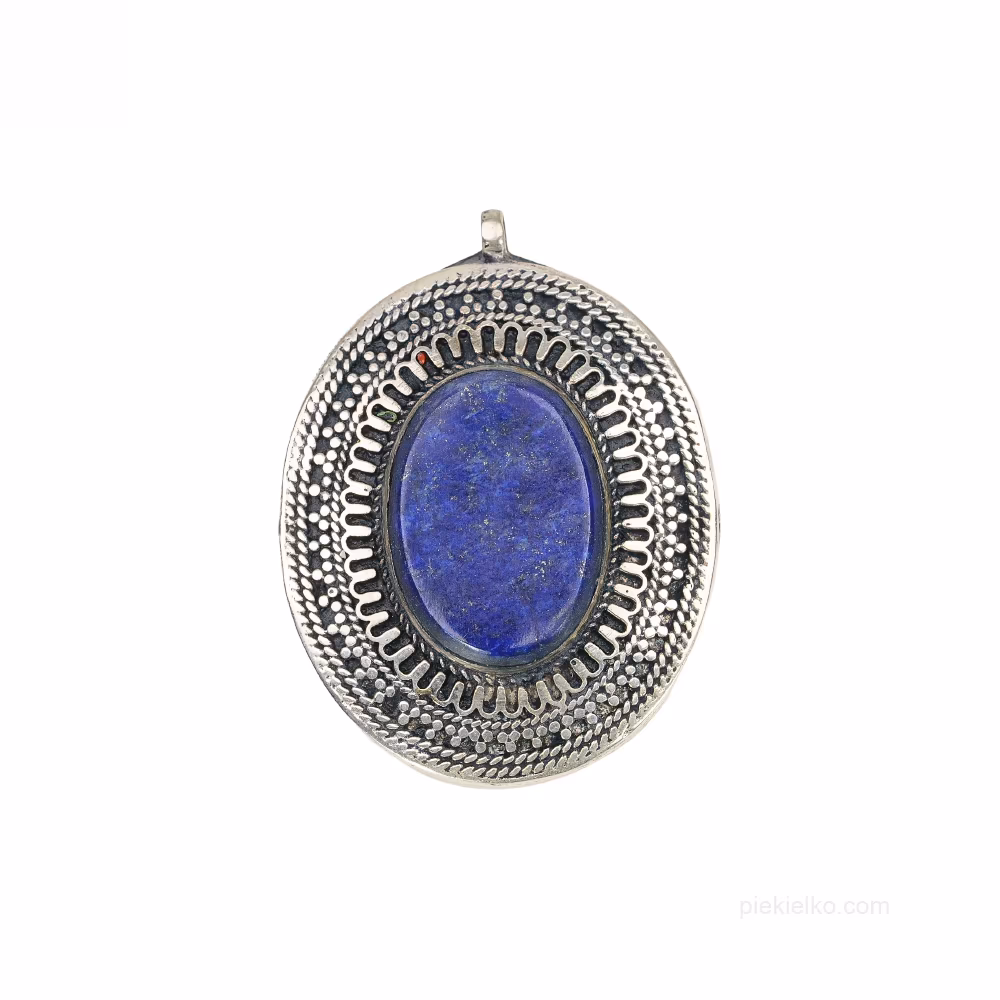 Oval lapis lazuli pendant - the secret of Multan
