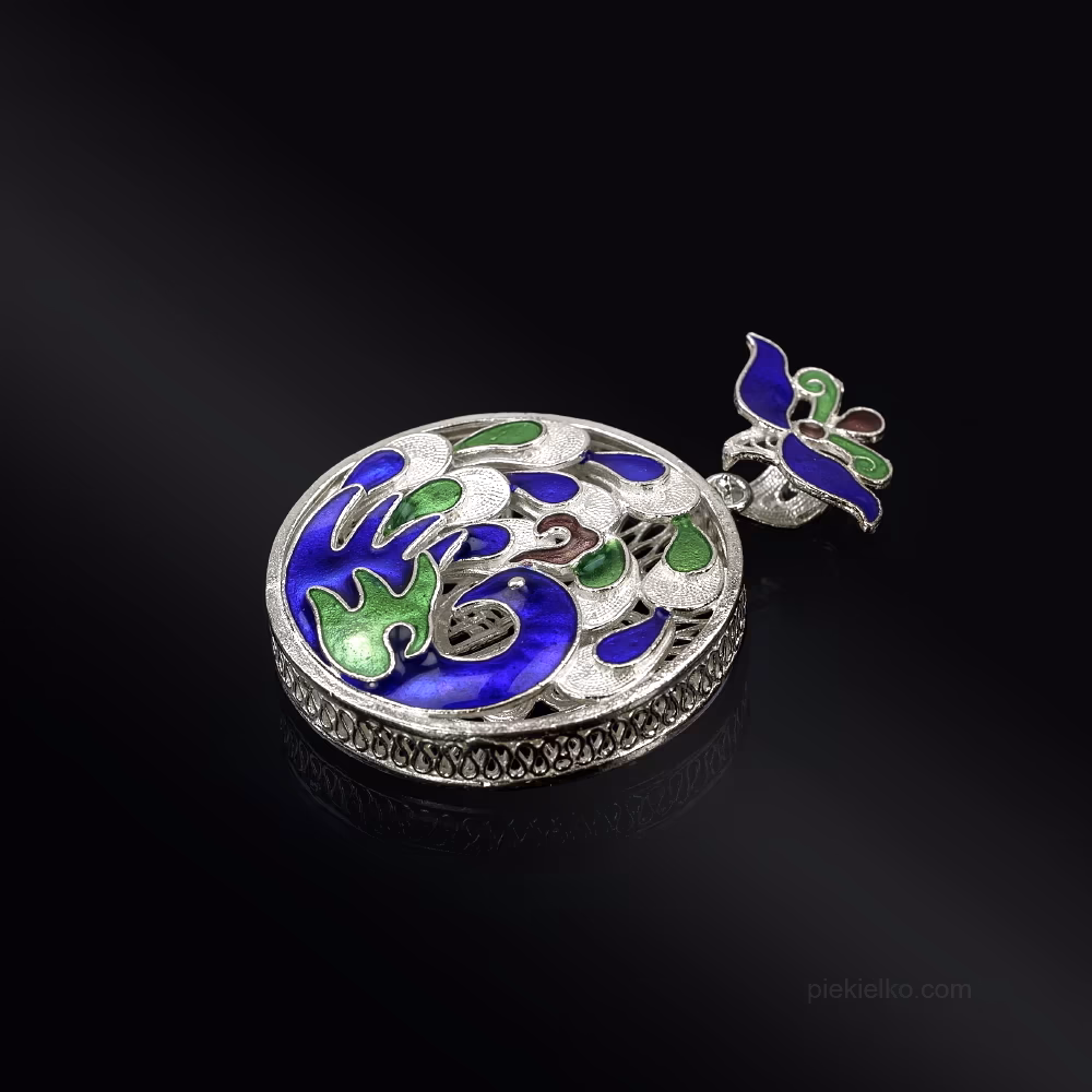 Silver tribal pendant