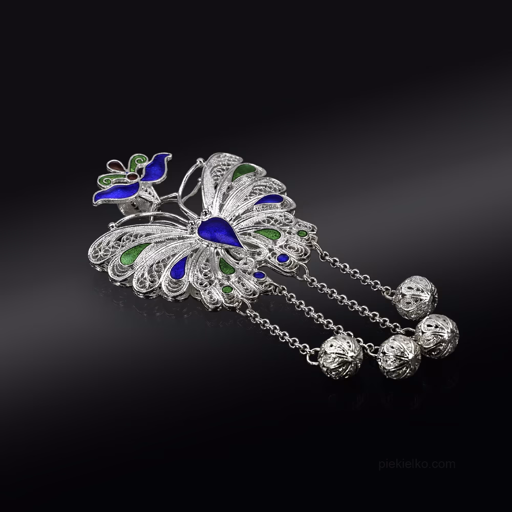 Silver tribal pendant