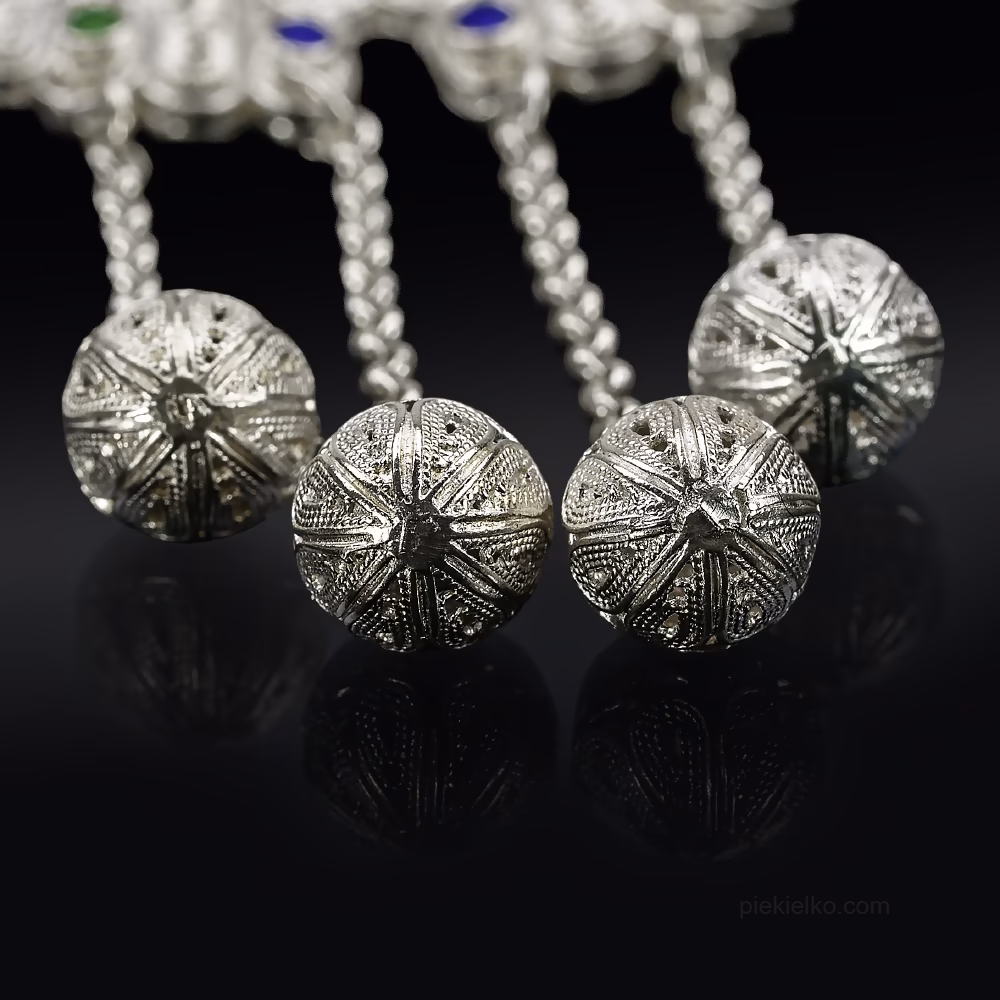 Silver tribal pendant