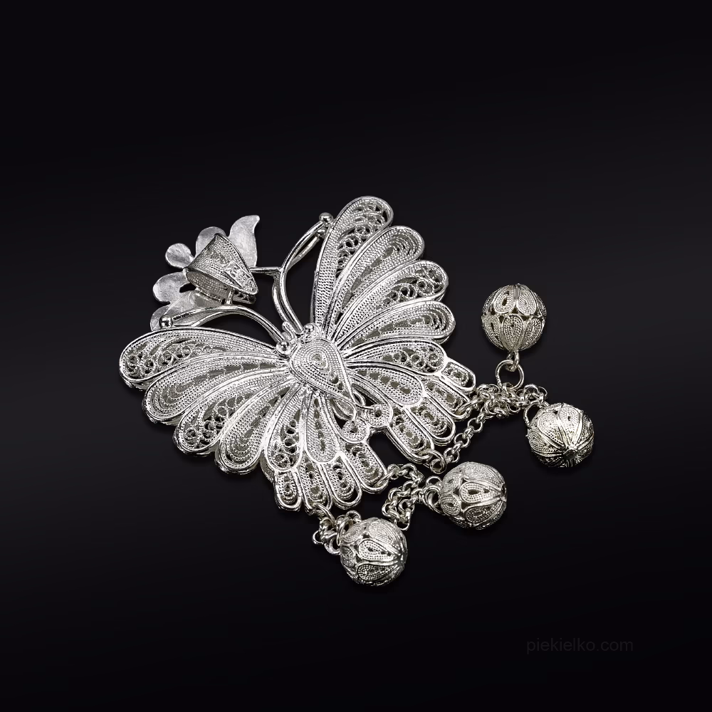 Silver tribal pendant